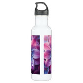 Lila roze en Paarse lentebloem Waterfles (Achterkant)