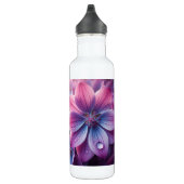 Lila roze en Paarse lentebloem Waterfles (Rechts)