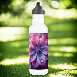 Lila roze en Paarse lentebloem Waterfles