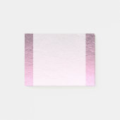 Lila roze gradiënt aluminium grunge post-it® notes (Voorkant)