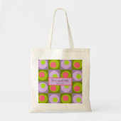 Lila roze groene bruidbruinbruidbruinkoolbridde Ca Tote Bag (Voorkant)
