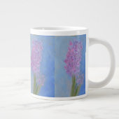 Lila roze hyacinetriem grote koffiekop (Rechts)