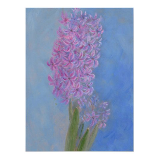 Lila roze hyacinth perfect poster (Voorkant)