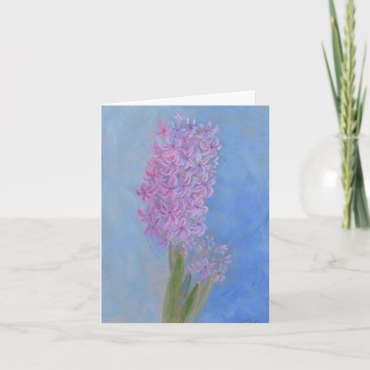Lila roze hyacinth Vloerschilderij Kaart (Voorkant)