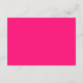 Lila Roze Minimalistische Trouwaccommodaties Informatiekaartje (Achterkant)