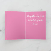 Lila Roze Moederdag Kaart (Binnen)