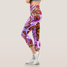 Lila Roze & Rode Capri Leggings