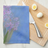 Lila roze schilderij theedoek (Quarter Fold)