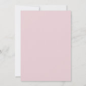 Lila Roze Wilde Bloemen Bruiloft Kaart (Achterkant)