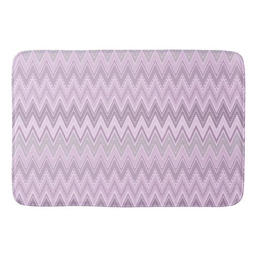 Lila, roze, zigzag badmat (Voorkant)