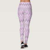 Lila, roze, zigzag leggings (Achterkant)