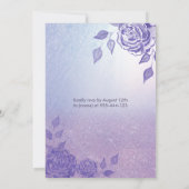 Lila rozen moderne Glitter-jurk zestien Kaart (Achterkant)