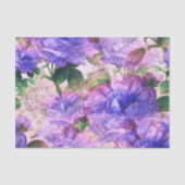 Lila  Rozen ontkoppeling Tissuepapier (Voorkant)