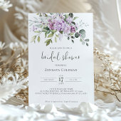 Lila Sage Green Bridal Shower-uitnodiging Kaart