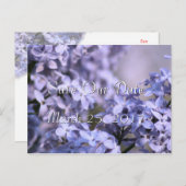 Lila Save-the-Date Uitnodiging- of elke gelegenhei Aankondigingskaart (Voorkant / Achterkant)