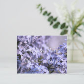 Lila Save-the-Date Uitnodiging- of elke gelegenhei Aankondigingskaart (Staand voorkant)