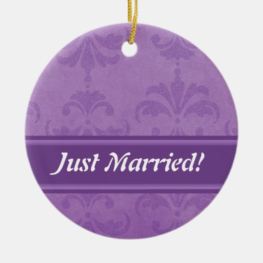 Lila schade keramisch ornament (Voorkant)