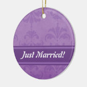 Lila schade keramisch ornament (Links)