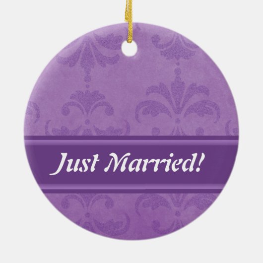 Lila schade keramisch ornament (Achterkant)