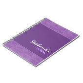 Lila schade notitieboek (Linkerzijde)