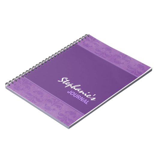 Lila schade notitieboek (Linkerzijde)