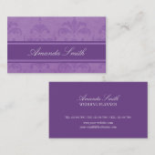 Lila schade visitekaartje (Voorkant / Achterkant)