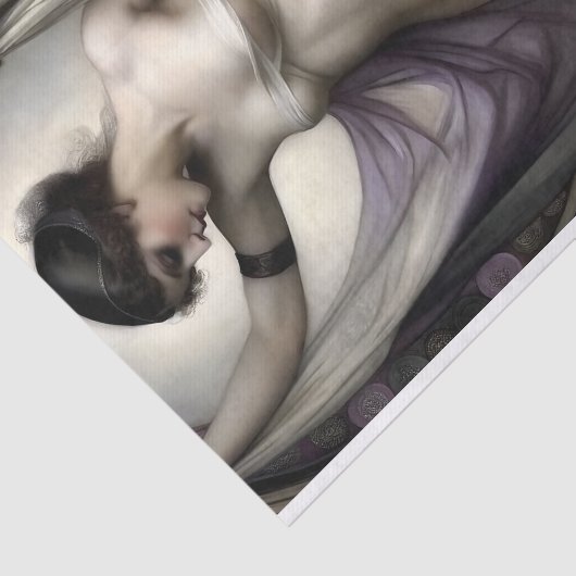 Lila Schaduwgodin Draped Decoupage Tissuepapier (Detail)