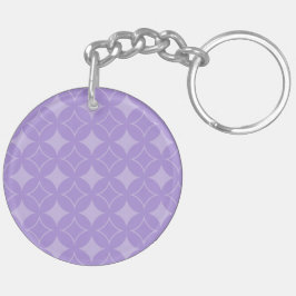 Lila scheepspatroon sleutelhanger