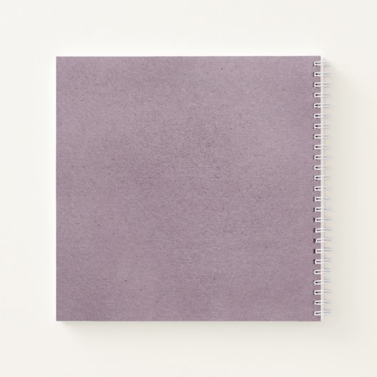 Lila scriptletters voor Mijn dochtersleutel Notitieboek (Achterkant)