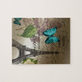 lila scripts moderne  parijs eiffeltoren legpuzzel (Horizontaal)