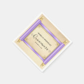  Lila Scroll Quinceañera Servet (Hoek)