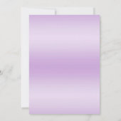 Lila Sequin Ball Gown & Lights Sweet 16 Verjaardag Kaart (Achterkant)