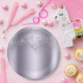 Lila Shimmer Flutter Butterfly Sweet 16 Party Papieren Bordje (Feest)