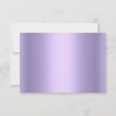 lila shimmer-reactiekaart rsvp (Achterkant)