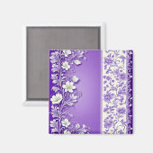 Lila sierpatroon magneet (Voorkant / Achterkant)