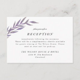 Lila Simple Branch Wedding Reception Enclosure Ca Save The Date