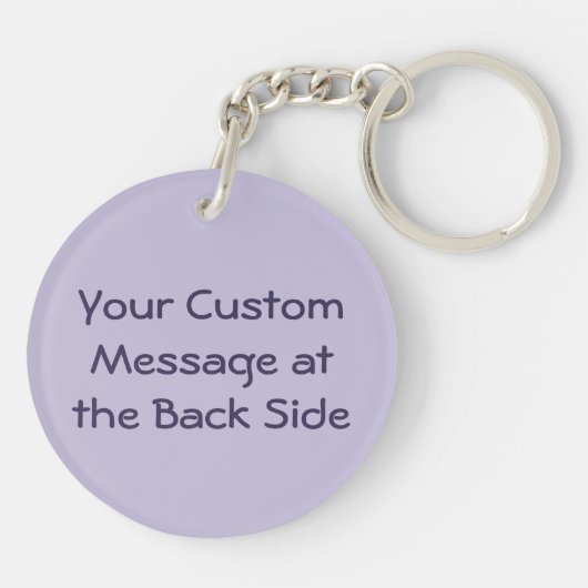 Lila Sleutelhanger druiven (Achterkant)