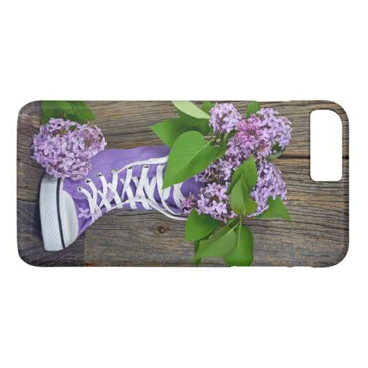 Lila Sneaker Case-Mate iPhone Case (Achterkant (Horizontaal))