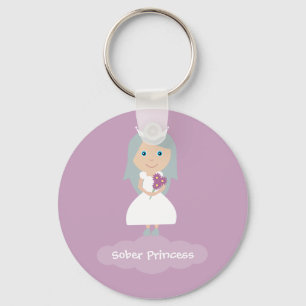  lila Sober Princess sleutelhanger