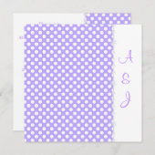 LILA SPOT CRYSTAL WEDDING INVITATION KAART (Voorkant / Achterkant)