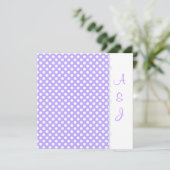 LILA SPOT CRYSTAL WEDDING INVITATION KAART (Staand voorkant)