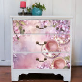 Lila Spring Coffee Decoupage Print Tissuepapier