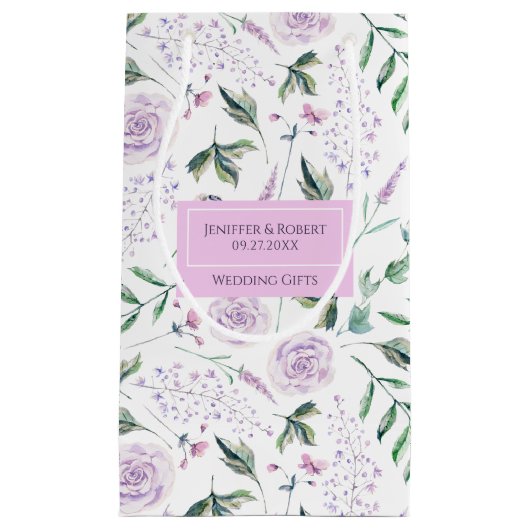 Lila stemmingsbloemen klein cadeauzakje (Voorkant)