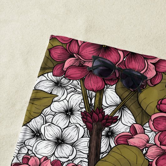 Lila Strandlaken (In situ)