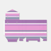 Lila strepen bedankdoosjes (Uitgevouwen)