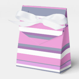 Lila strepen bedankdoosjes