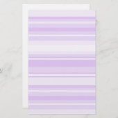 Lila strepen briefpapier (Voorkant / Achterkant)