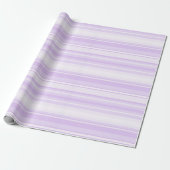 Lila strepen cadeaupapier (Uitgerold)