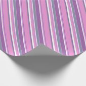 Lila strepen cadeaupapier (Hoek)