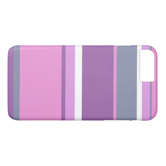Lila strepen Case-Mate iPhone case (Achterkant (Horizontaal))
